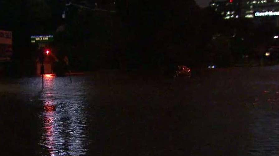 Addicks Dam in Houston less than a foot from spilling over