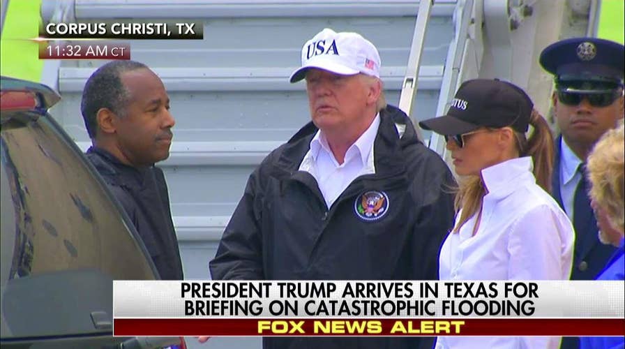 Trump arrives in Corpus Christi