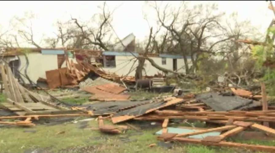 Harvey comes ashore again in Texas, pounds Port Arthur area