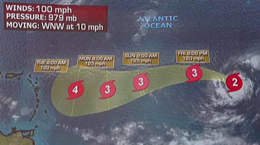 Forecasters monitoring rapidly intensifying Hurricane Irma