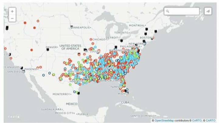 Warning of bloodshed with new map of Confederate monuments