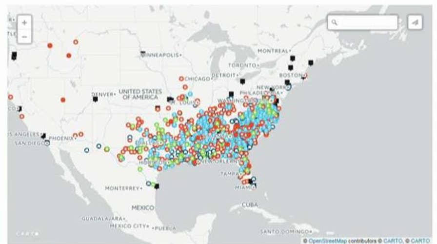 Warning of bloodshed with new map of Confederate monuments