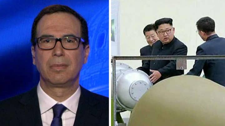 Sec. Mnuchin talks cutting off North Korea economically 