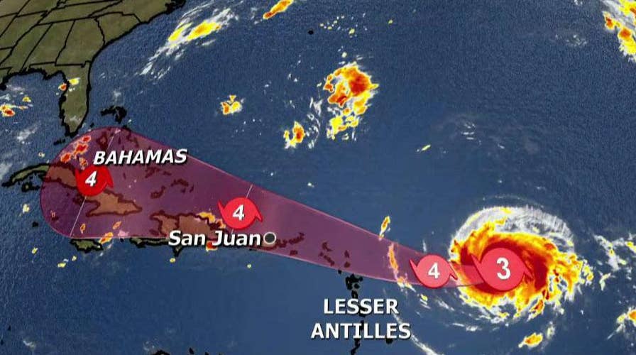 Forecasters track Hurricane Irma's path toward US