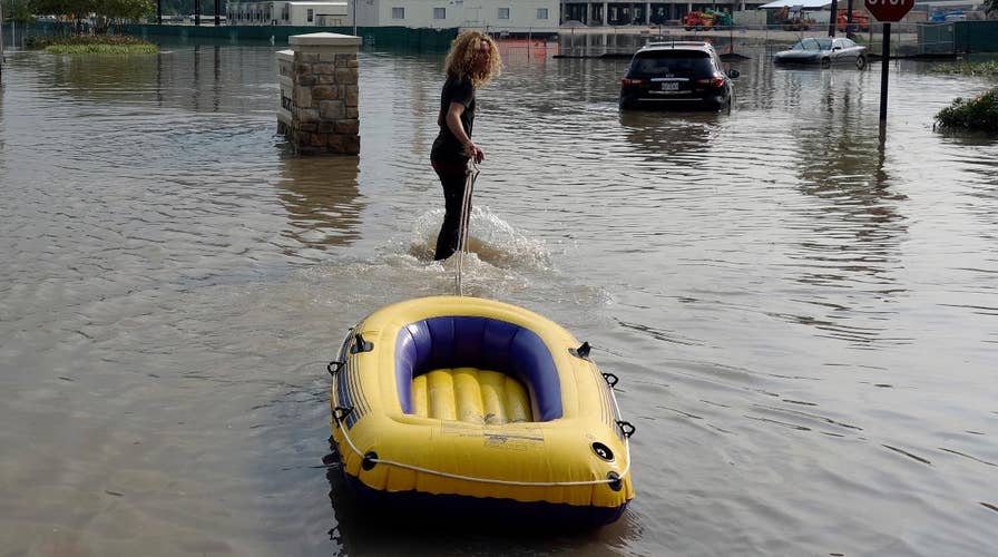 Houston mayor encourages people to get going after Harvey
