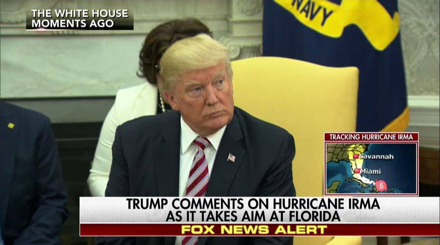 Donald Trump Reacts to Irma