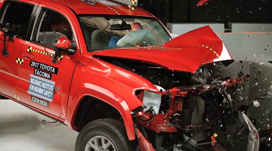 Toyota Tacoma tops small pickup crash tests