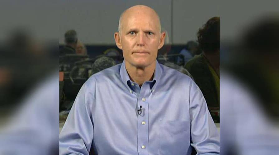 Gov. Rick Scott shares update as Irma begins to hit Florida