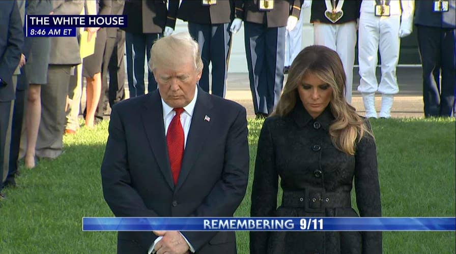 WATCH: President and First Lady Join 9/11 Ceremony Remembering Moment of Attack