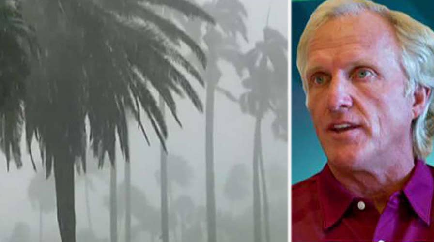 Golfing great Greg Norman sandblasted by Hurricane Irma
