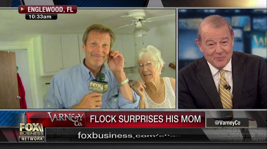 Jeff Flock Surprises His Mom at Her Florida House Hit by Irma