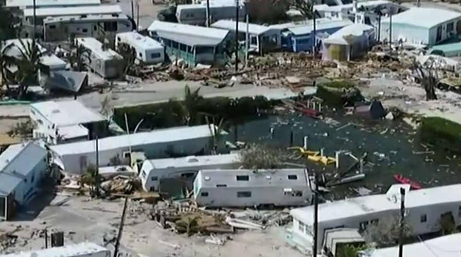 Drone footage reveals staggering damage in Florida Keys