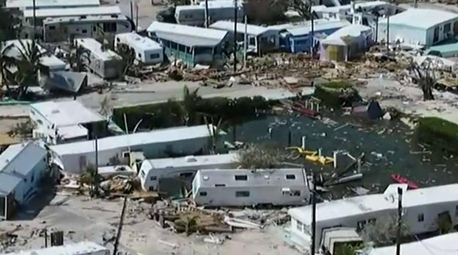 Drone footage reveals staggering damage in Florida Keys