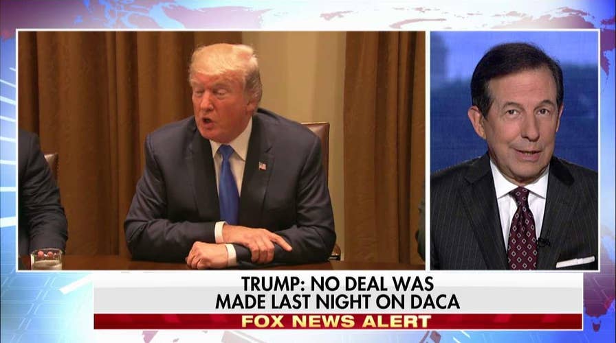 Chris Wallace reacts to Trump & Dems discussing DACA