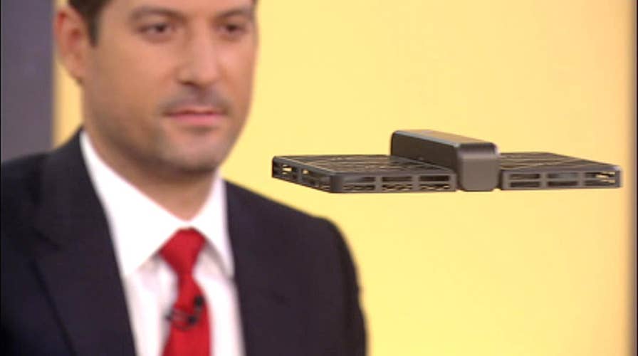 Brett Velicovich shows off his drone