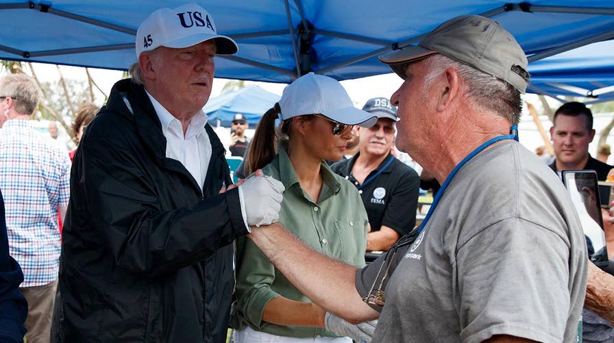 Media's shifting narrative on Trump's hurricane response