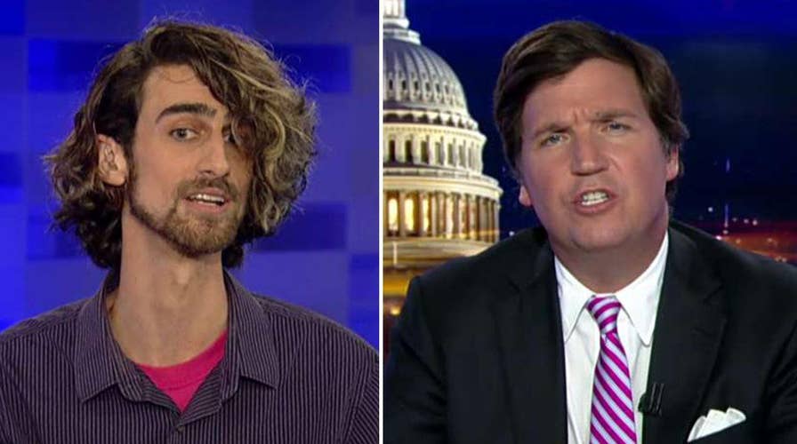 Tucker vs Antifa supporter: Are you really a professor?