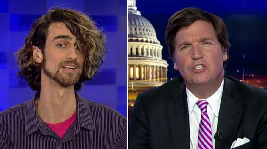 Tucker vs Antifa supporter: Are you really a professor?