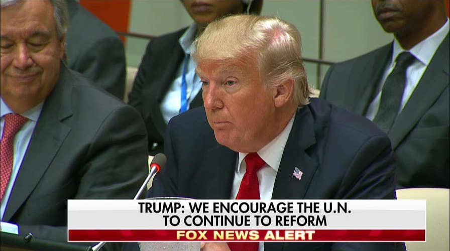 President Trump speaks at the United Nations