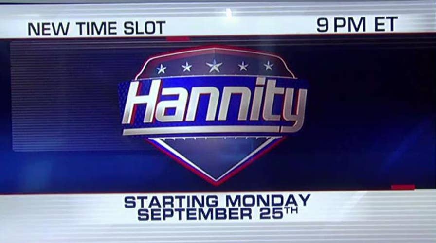 'Hannity' moves to 9 pm ET on Monday