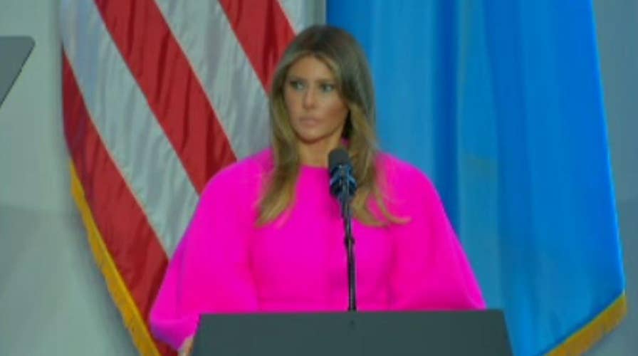 Melania Trump delivers anti-bullying message at UN