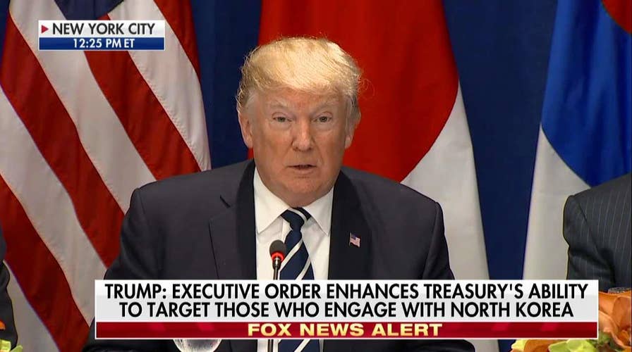 Trump announces executive order on North Korea