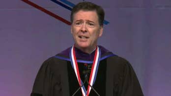 Comey convocation address derailed by angry protesters at Howard University