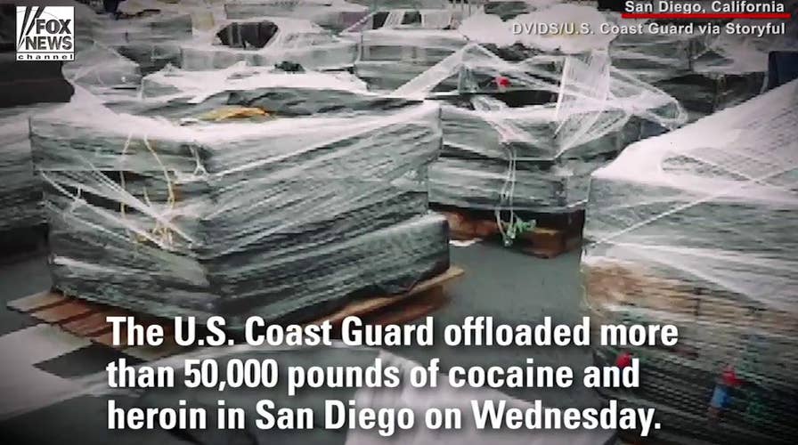 US Coast Guard seizes 50,000 pounds of cocaine, heroin