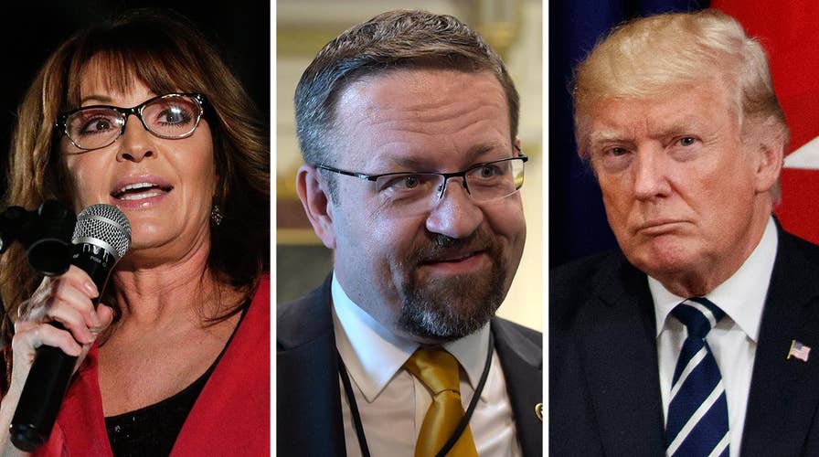 Palin, Gorka stand opposite of Trump in Ala. Senate race