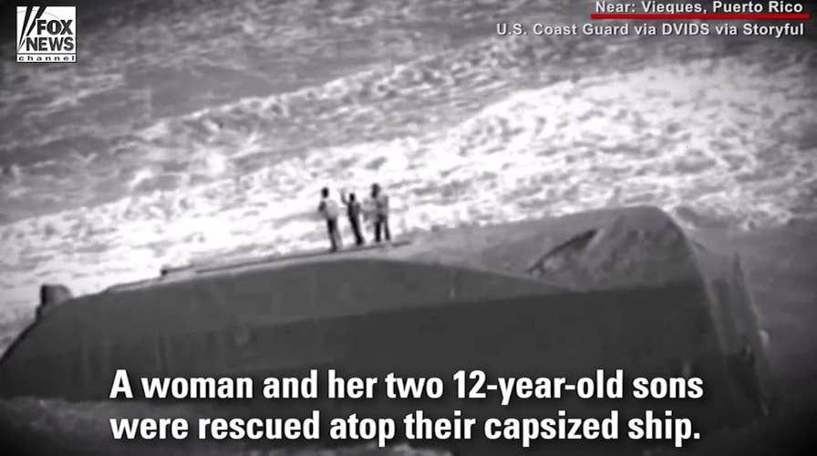 Hurricane Maria: Dramatic rescue at sea caught on tape