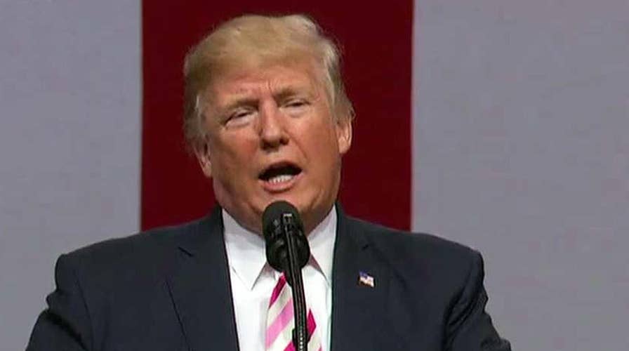 Trump takes aim at 'Rocket Man' during Alabama rally