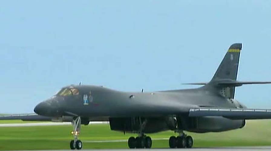 US bombers and fighters sent to fly near North Korea