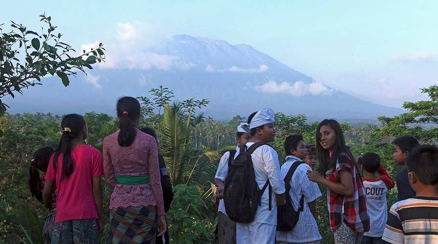 Volcano eruption fears spark evacuation on island of Bali