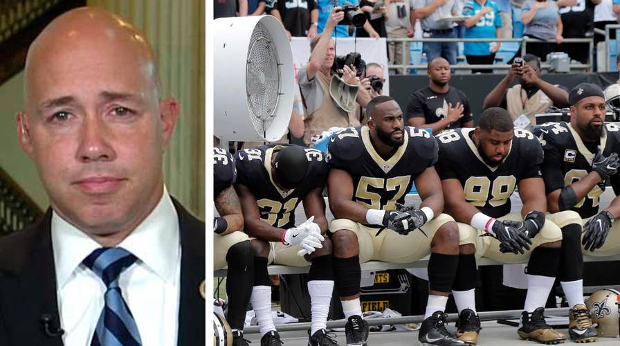 Rep. who lost legs in Afghanistan fires back at NFL players