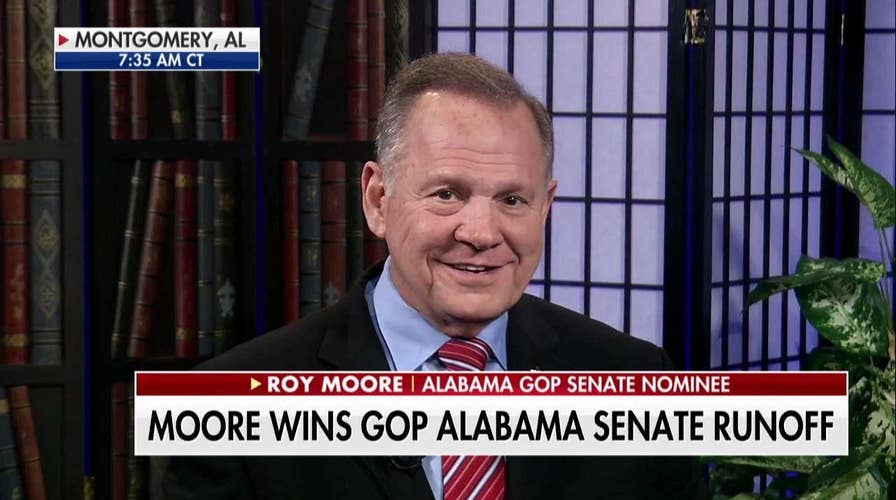 Roy Moore on his win in Alabama primary runoff, getting Trump's backing
