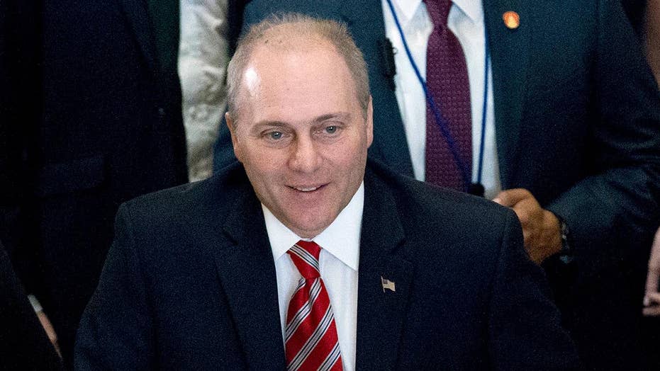 Steve Scalise makes emotional return to Capitol Hill