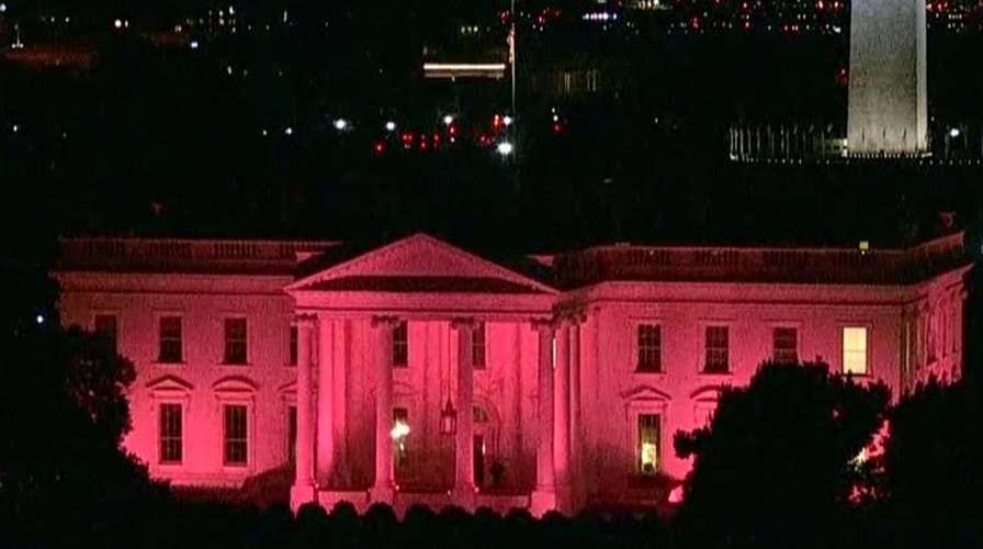 White House goes pink for Breast Cancer Awareness Month