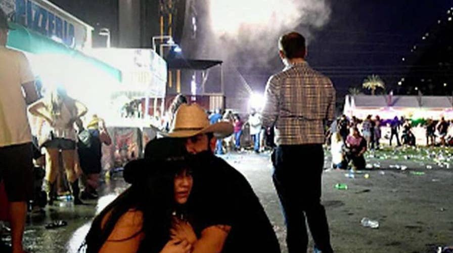 Las Vegas shooting witness describes hiding under bleachers