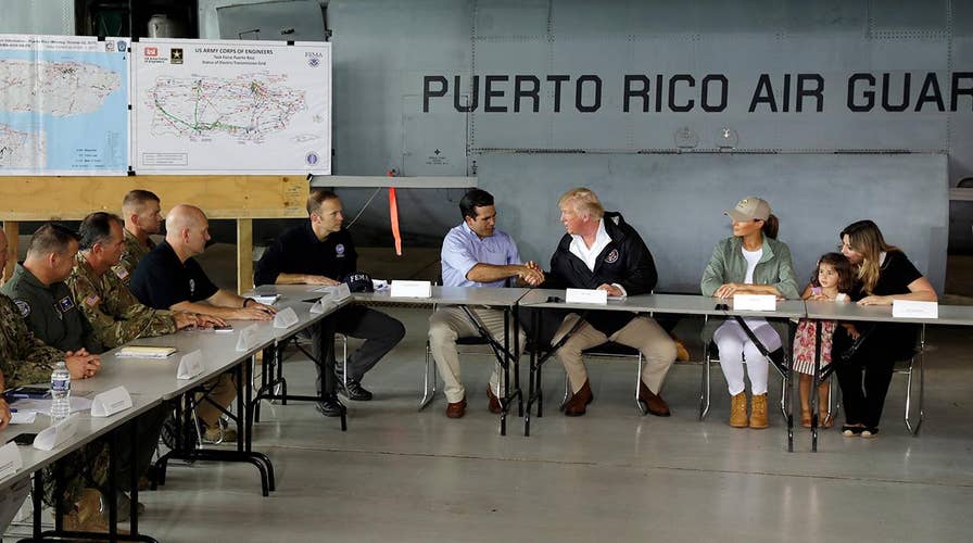 Trump briefed in Puerto Rico on hurricane response