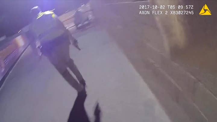 Las Vegas police release body-cam video of first responders