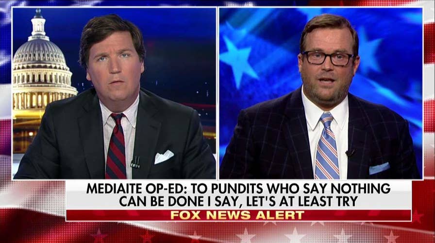 Tucker Battles Writer on Gun Control Push