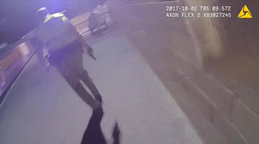 Las Vegas police release body-cam video of first responders