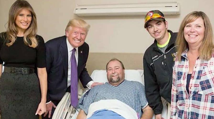 President and First Lady meet victims of the Vegas shooting