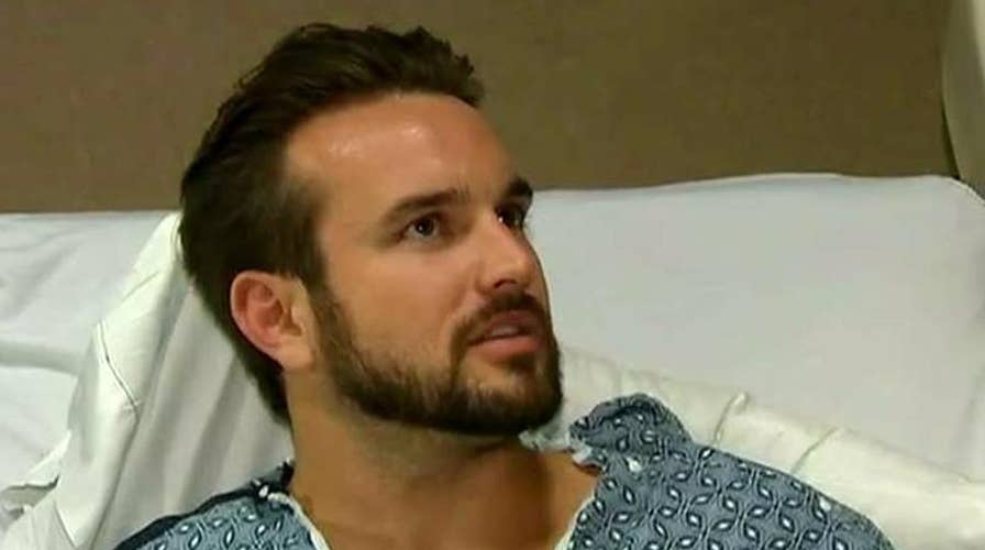 Vegas survivor insists on standing to meet President Trump