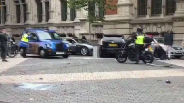 London police: Person detained after car strikes pedestrians