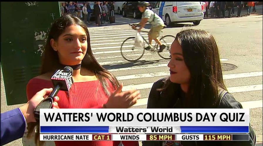 Watters Quizzes New Yorkers on Christopher Columbus