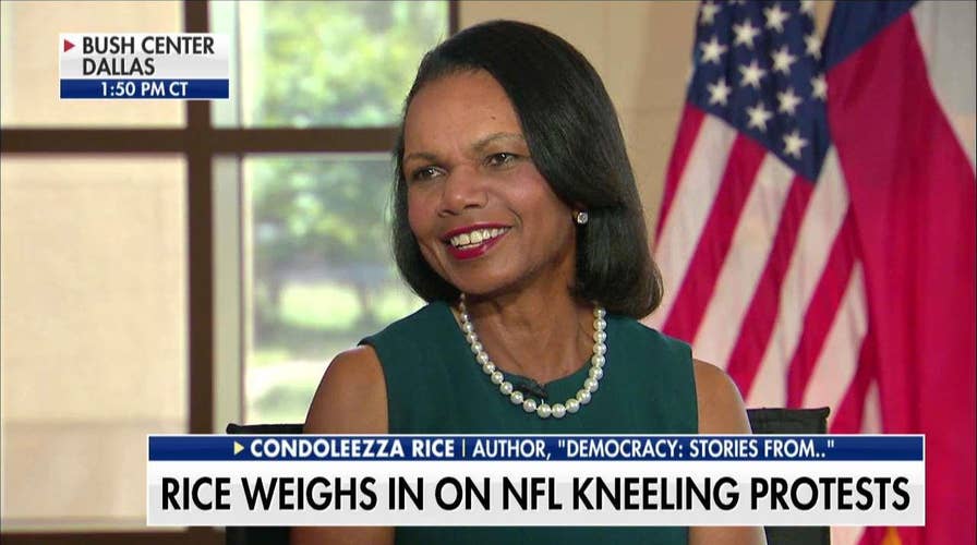 Condoleezza Rice: Flag Should Be Respected Because People Sacrificed, Not Because America is Perfect