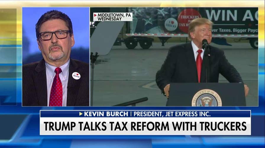 Trump: Tax proposal "huge" for truckers