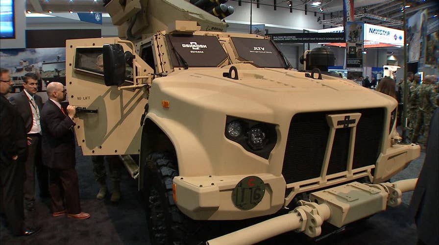 High-tech military vehicles on display at AUSA 2017