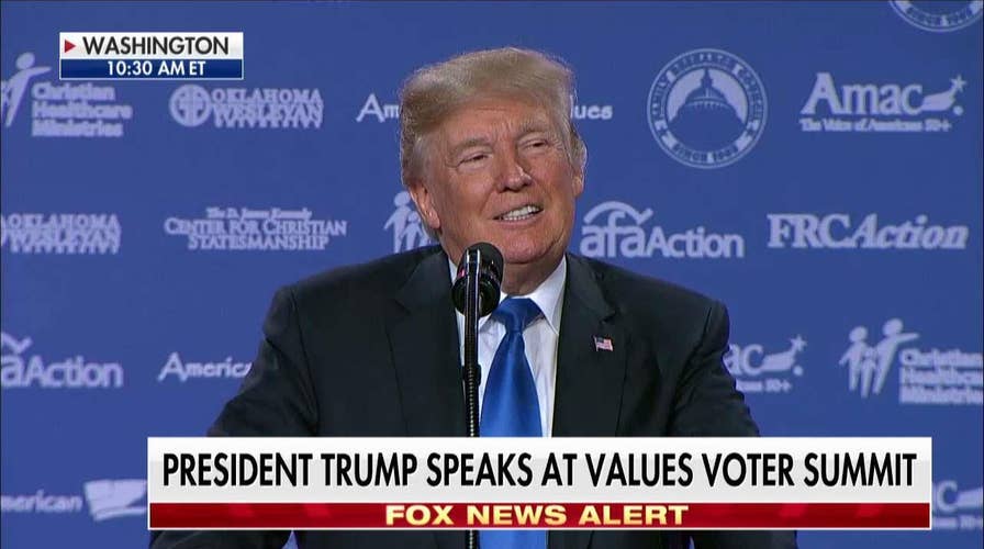 Trump at Values Voters Summit: We're Saying 'Merry Christmas